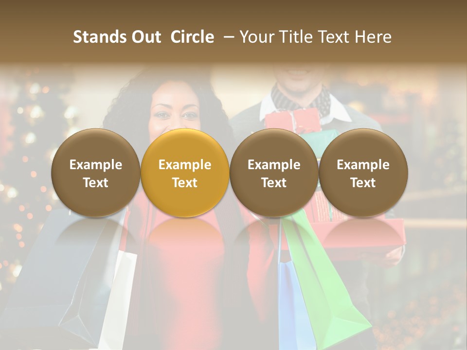 Christmas Shopping PowerPoint Template