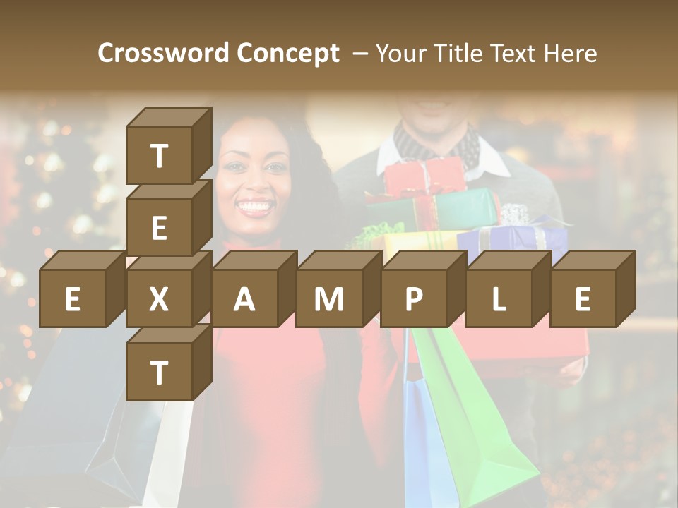 Christmas Shopping PowerPoint Template