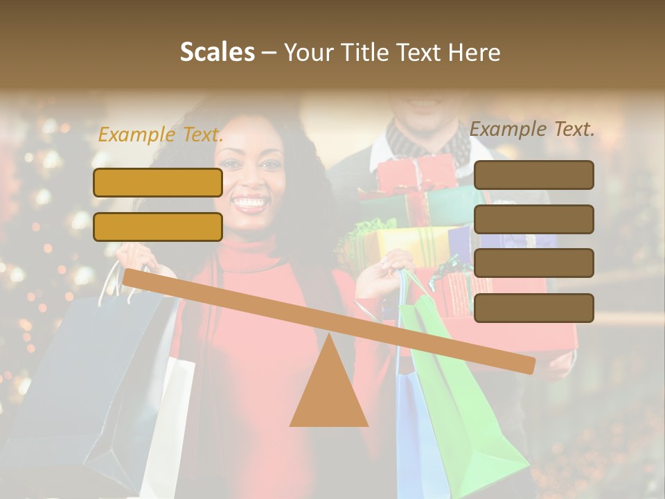 Christmas Shopping PowerPoint Template
