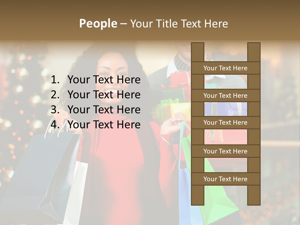 Christmas Shopping PowerPoint Template