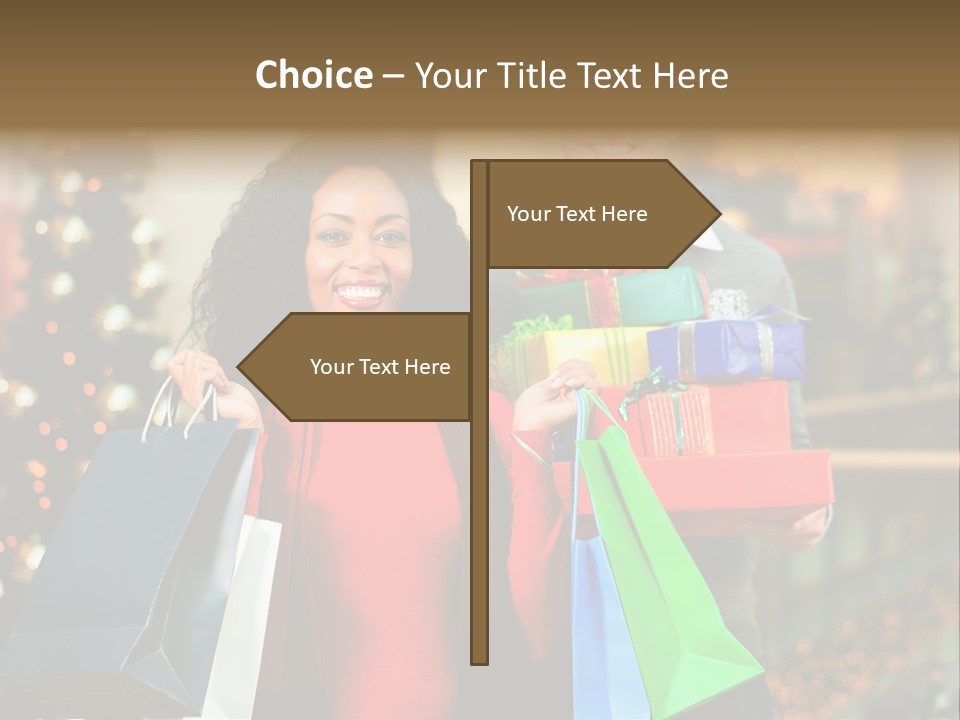 Christmas Shopping PowerPoint Template