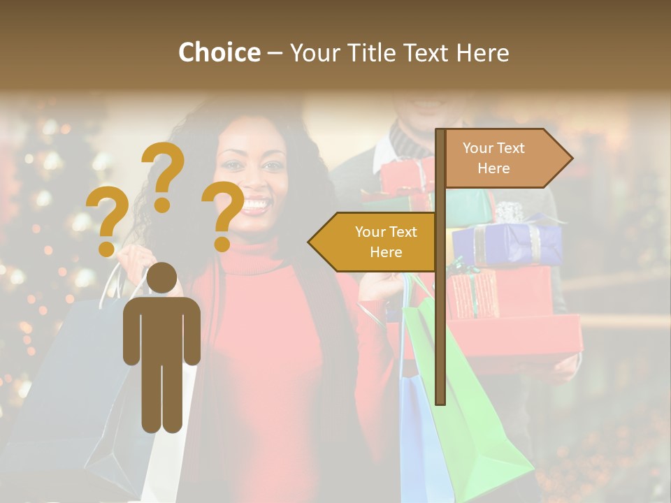 Christmas Shopping PowerPoint Template