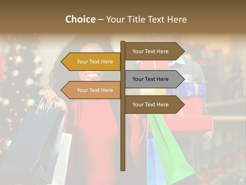 Christmas Shopping PowerPoint Template
