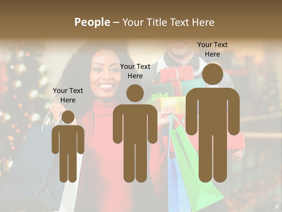 Christmas Shopping PowerPoint Template