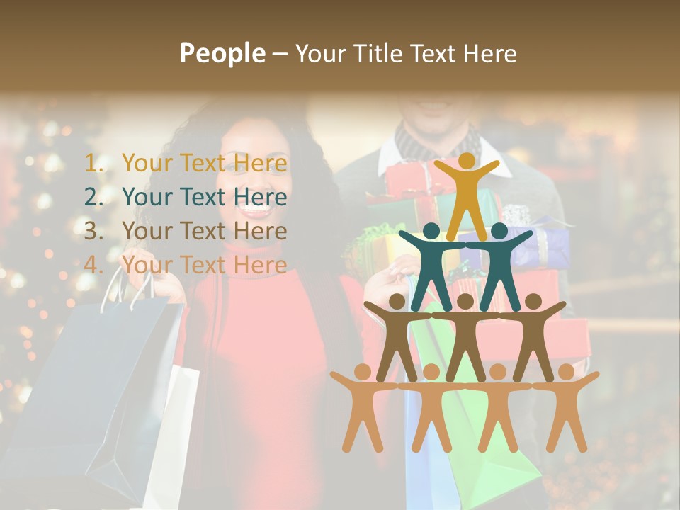 Christmas Shopping PowerPoint Template