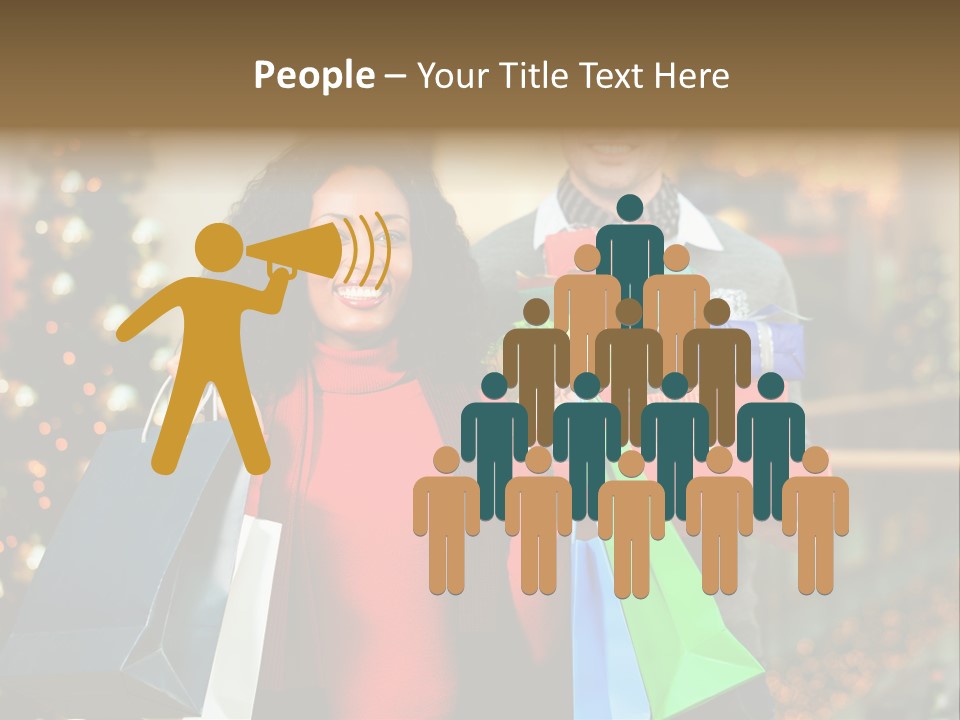 Christmas Shopping PowerPoint Template