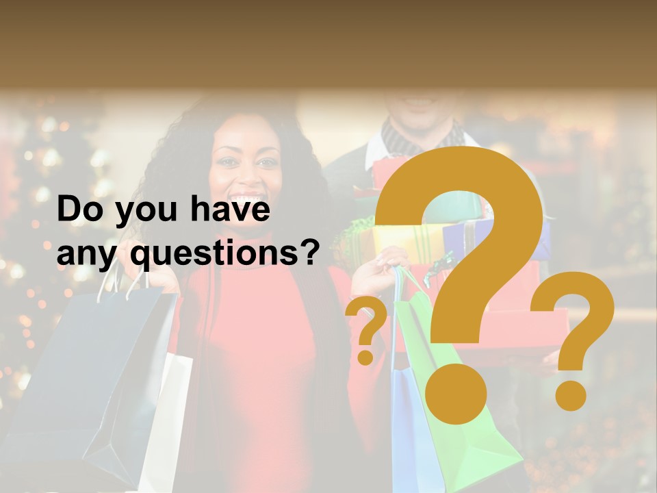 Christmas Shopping PowerPoint Template