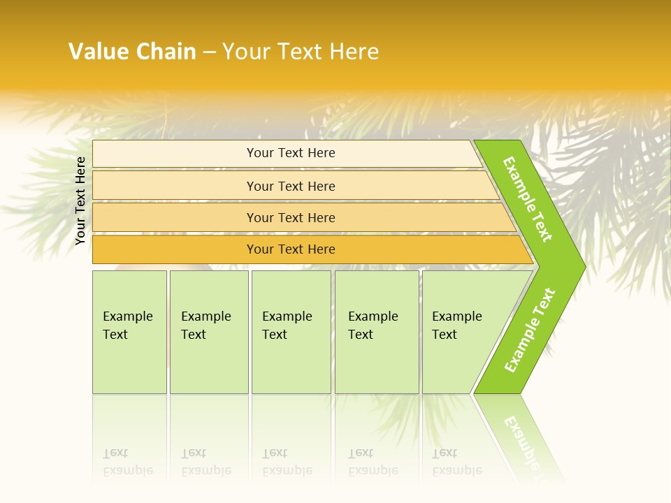Decoration Golden Branch PowerPoint Template