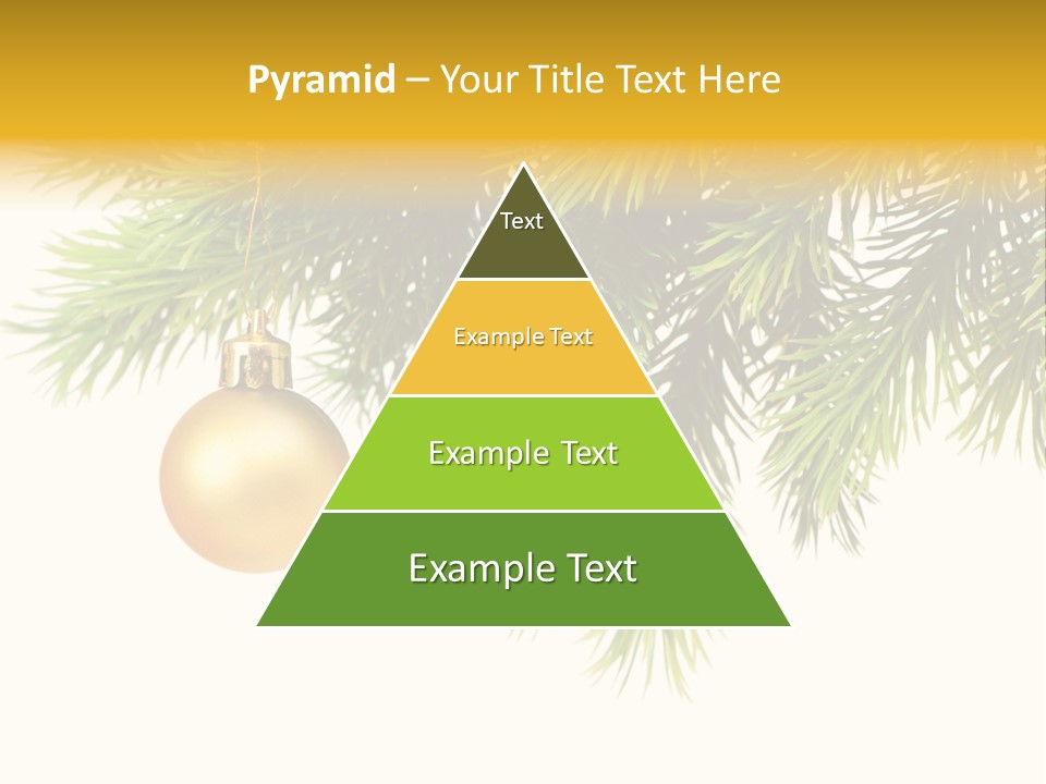 Decoration Golden Branch PowerPoint Template