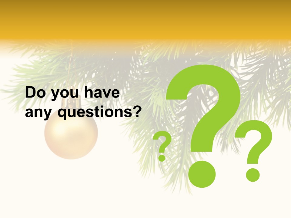 Decoration Golden Branch PowerPoint Template