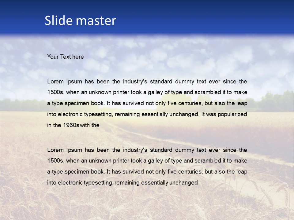 Wheat Field PowerPoint Template