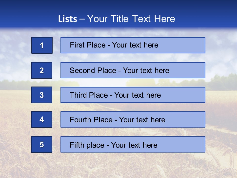 Wheat Field PowerPoint Template