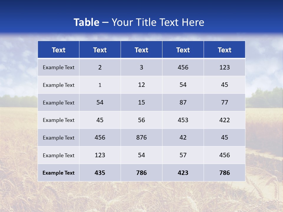 Wheat Field PowerPoint Template