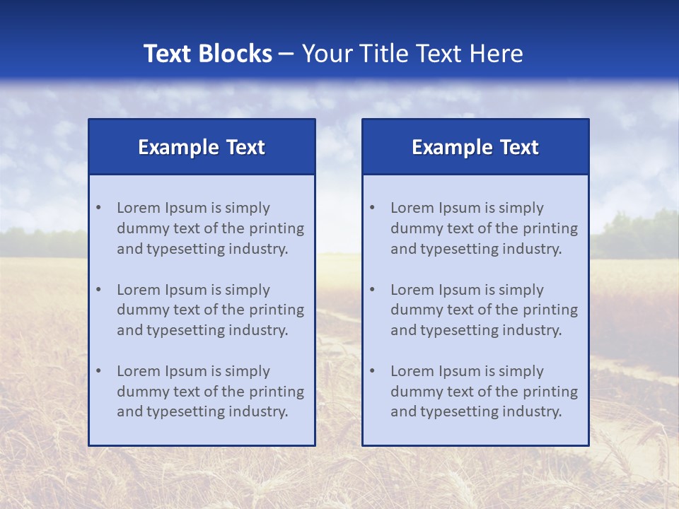 Wheat Field PowerPoint Template