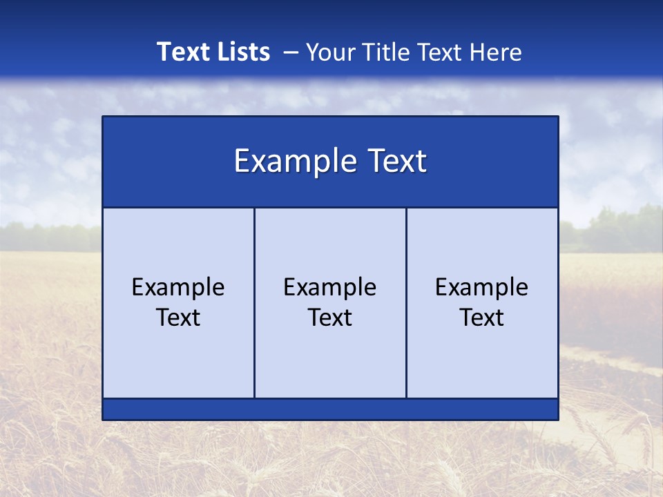 Wheat Field PowerPoint Template