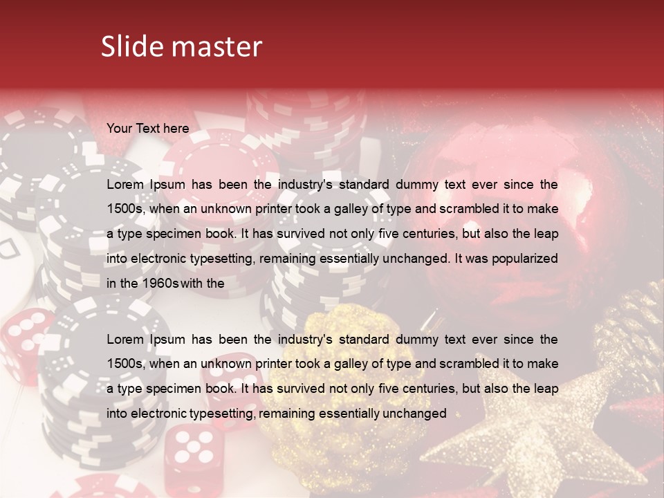 Christmas Casino PowerPoint Template