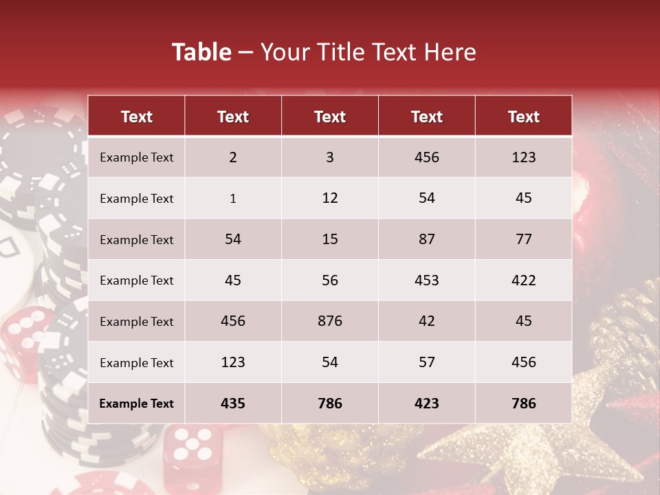 Christmas Casino PowerPoint Template
