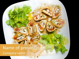 Mexican Refried Avocado PowerPoint Template