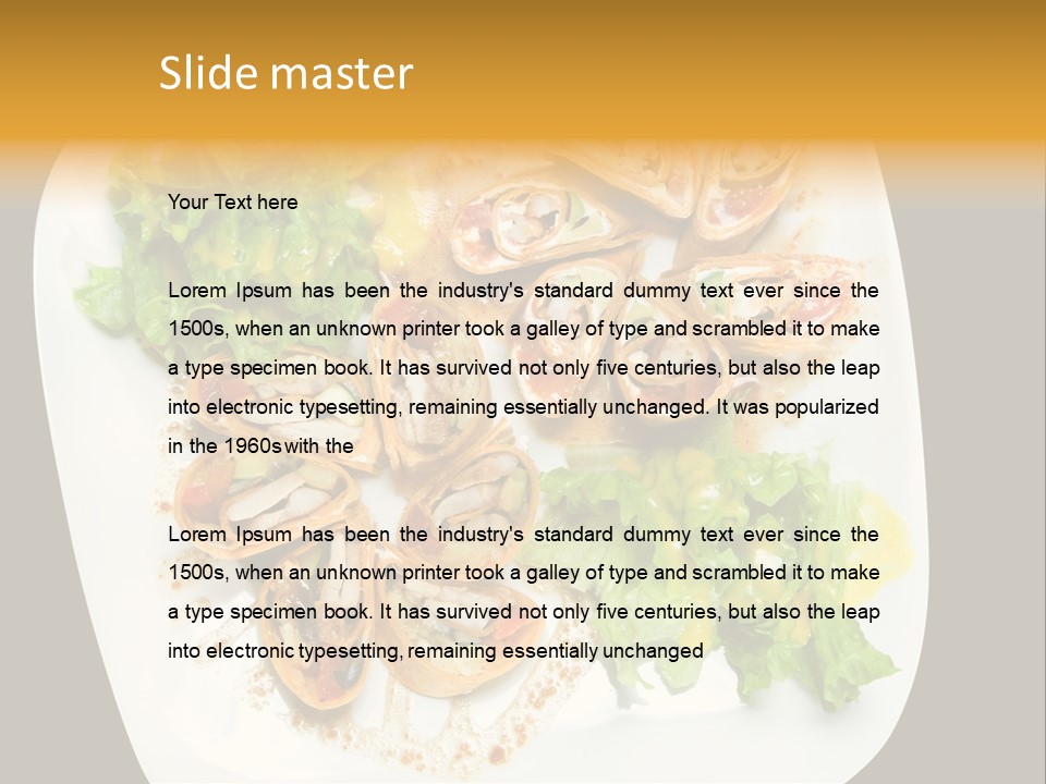 Mexican Refried Avocado PowerPoint Template
