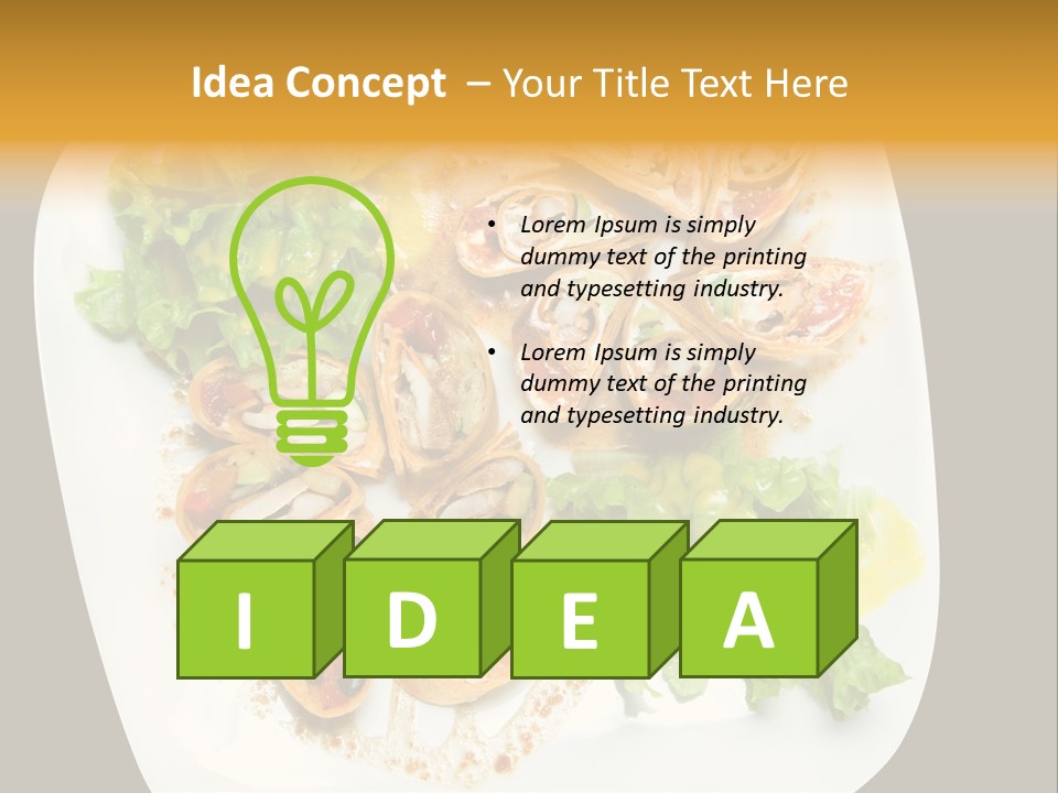 Mexican Refried Avocado PowerPoint Template