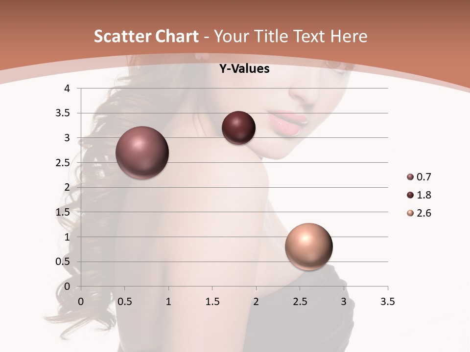 Woman Looking Up Profile PowerPoint Template