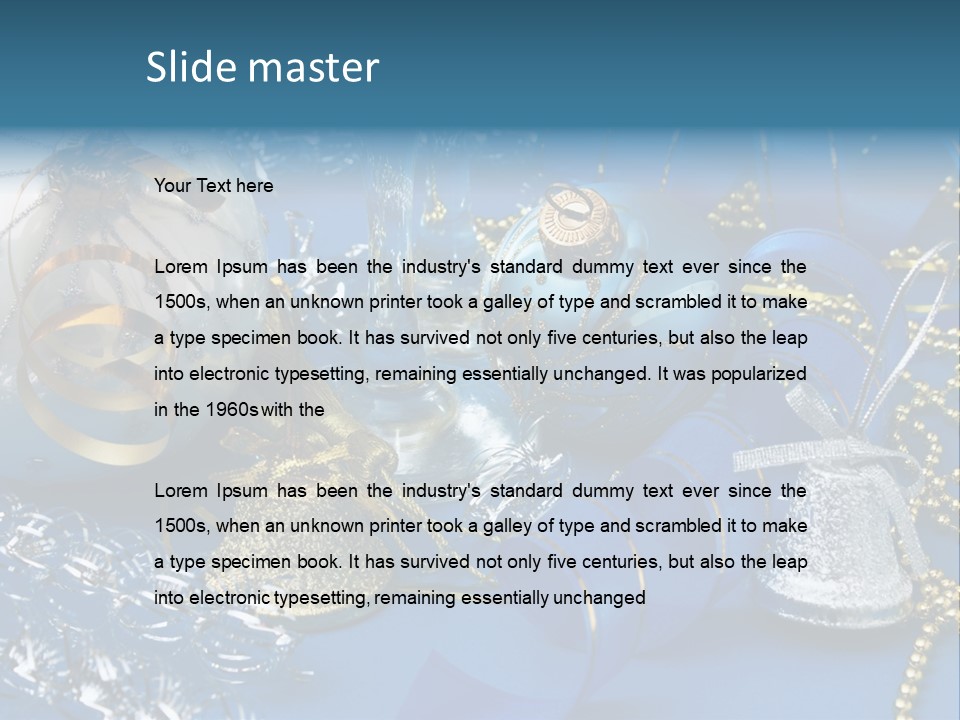 Image Curled Winter PowerPoint Template