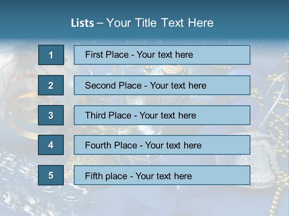 Image Curled Winter PowerPoint Template