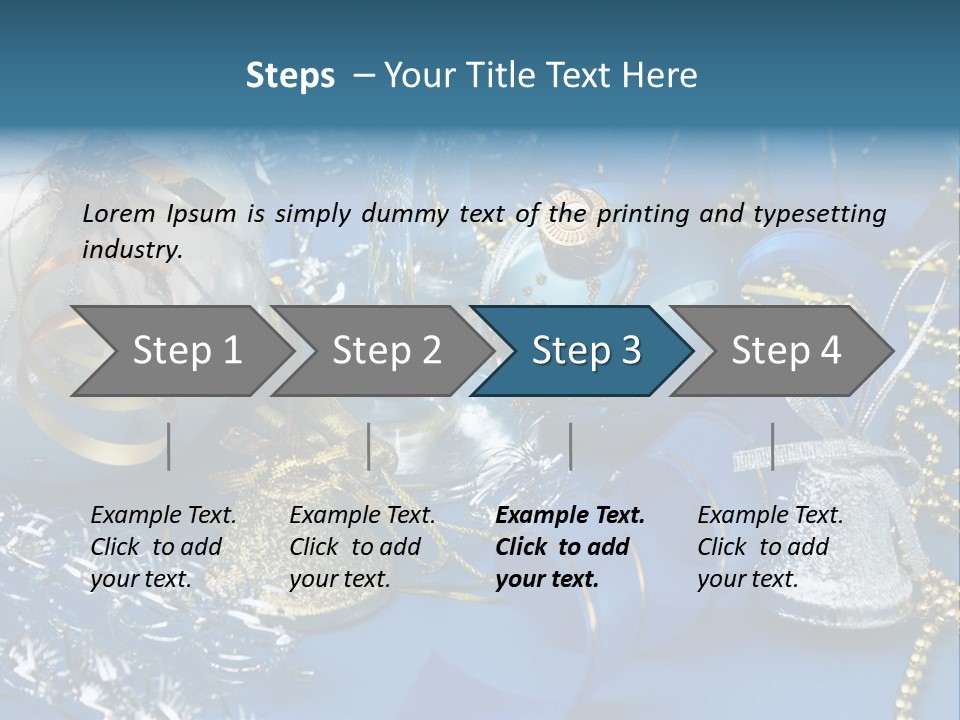 Image Curled Winter PowerPoint Template