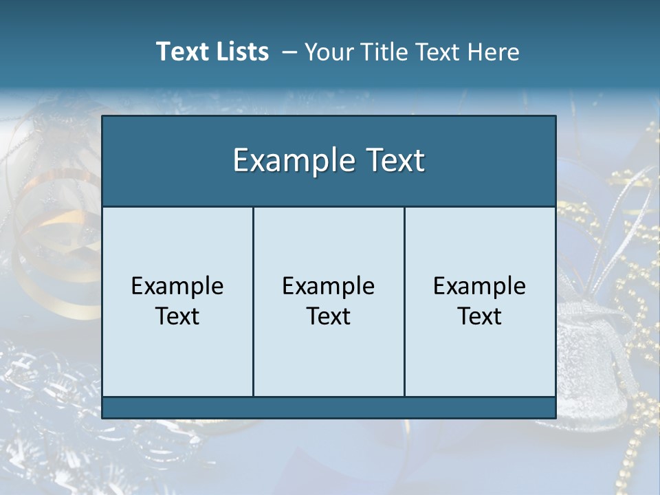 Image Curled Winter PowerPoint Template