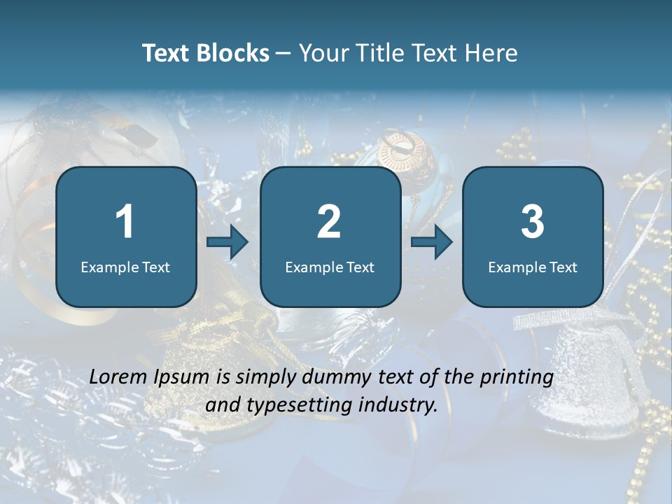 Image Curled Winter PowerPoint Template