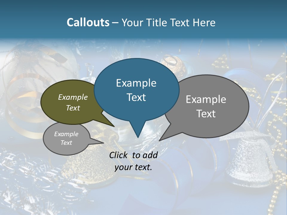 Image Curled Winter PowerPoint Template