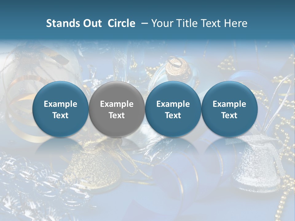Image Curled Winter PowerPoint Template