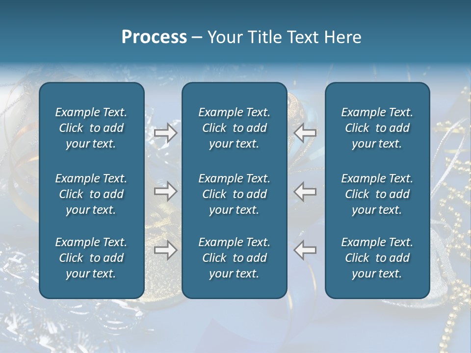 Image Curled Winter PowerPoint Template