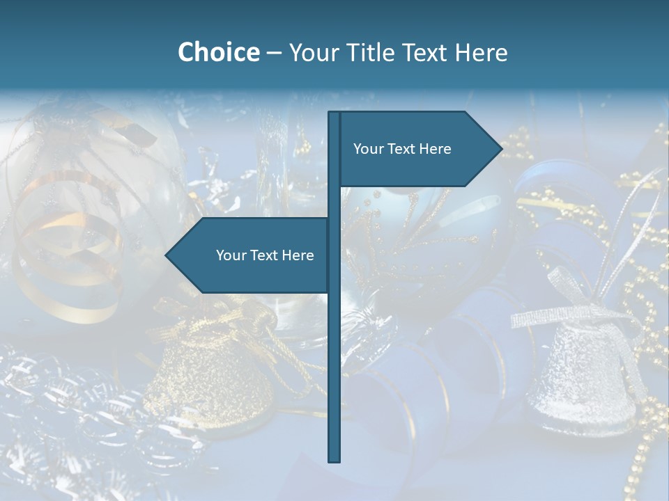 Image Curled Winter PowerPoint Template