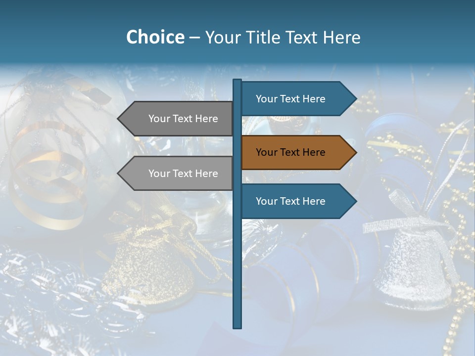 Image Curled Winter PowerPoint Template
