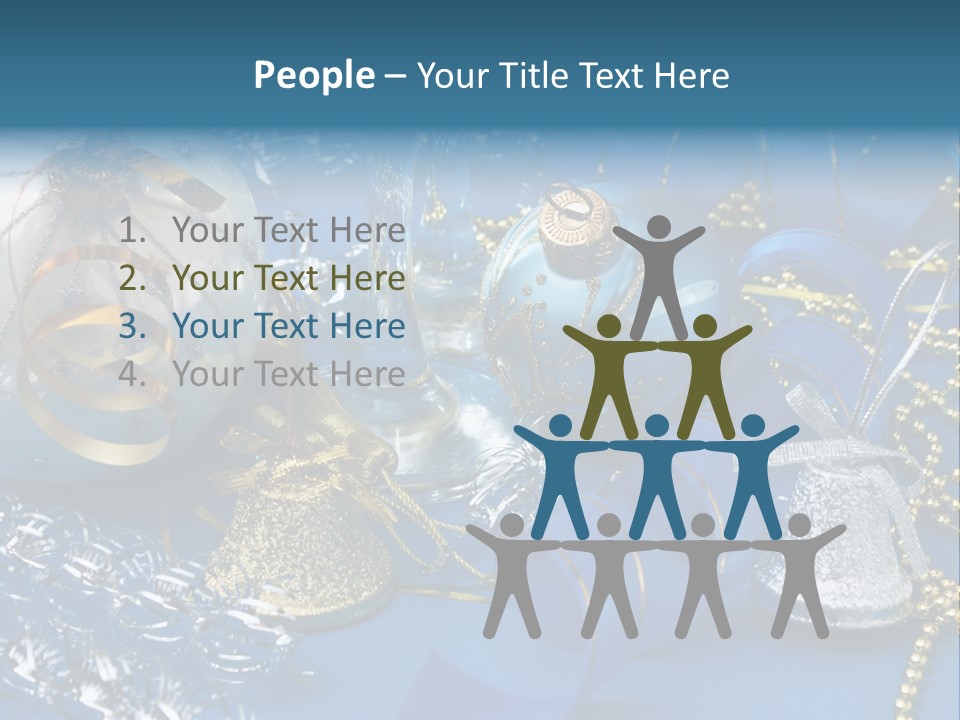 Image Curled Winter PowerPoint Template