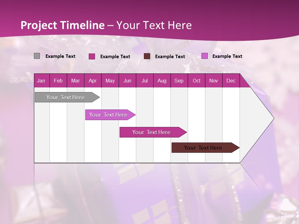 Paper Xmas Purple PowerPoint Template