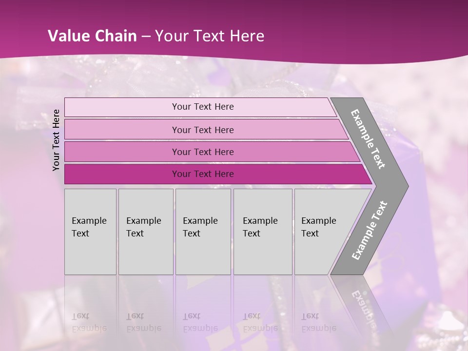 Paper Xmas Purple PowerPoint Template