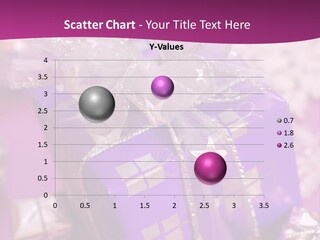 Paper Xmas Purple PowerPoint Template