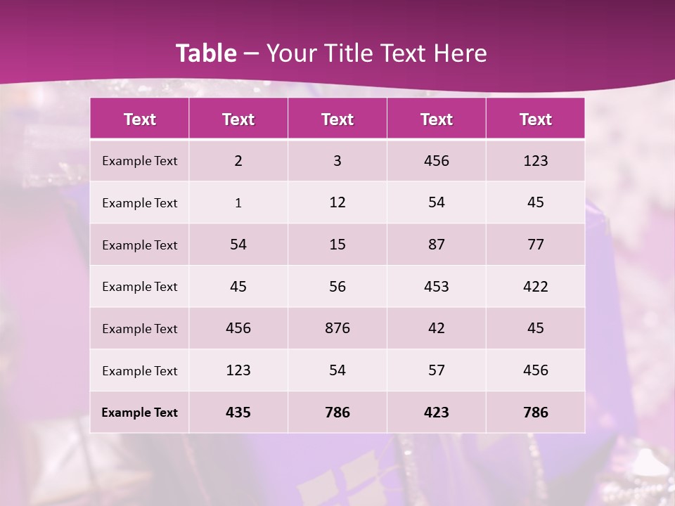 Paper Xmas Purple PowerPoint Template