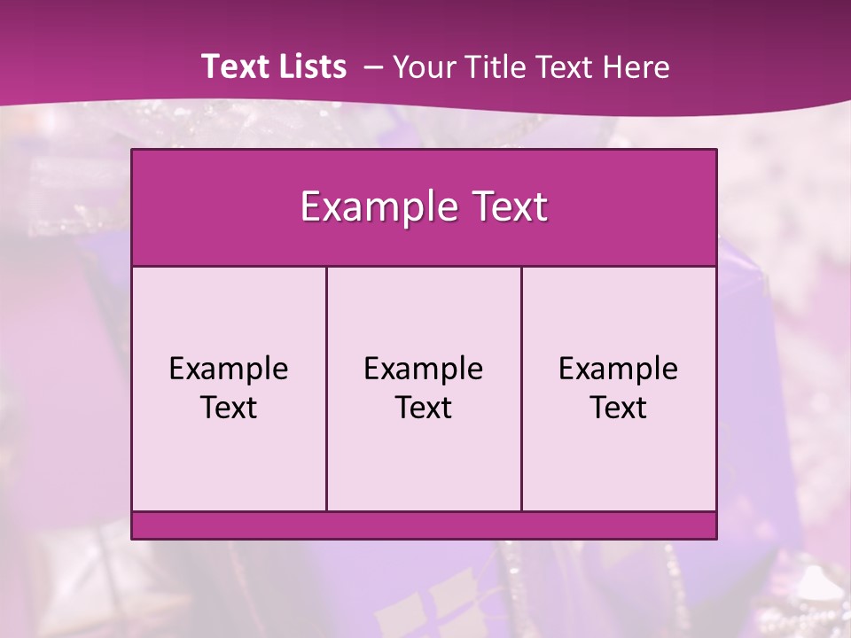 Paper Xmas Purple PowerPoint Template