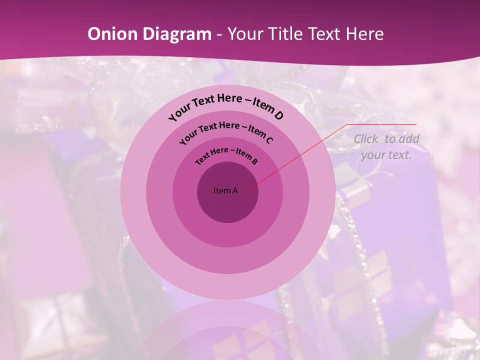 Paper Xmas Purple PowerPoint Template