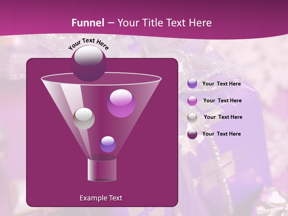 Paper Xmas Purple PowerPoint Template