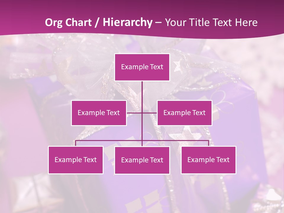 Paper Xmas Purple PowerPoint Template