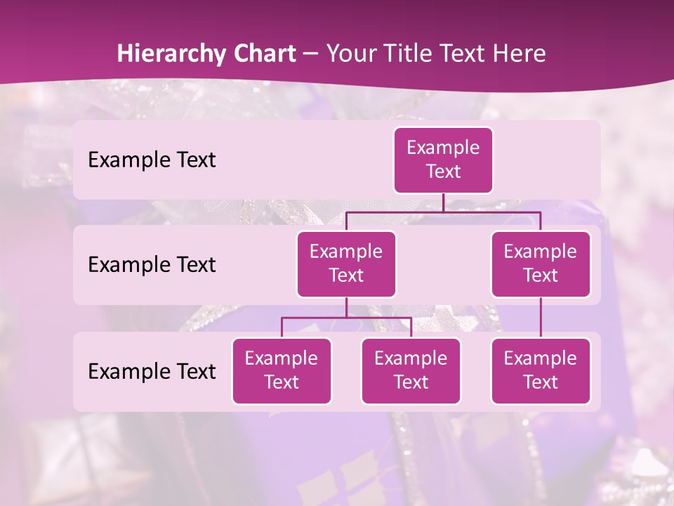 Paper Xmas Purple PowerPoint Template