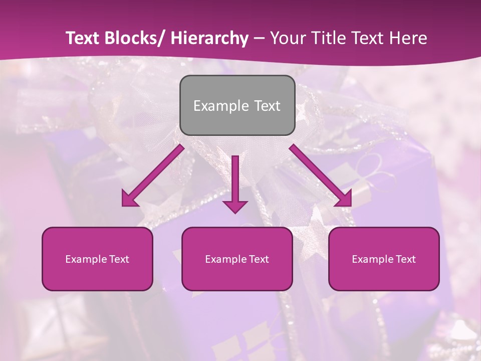 Paper Xmas Purple PowerPoint Template