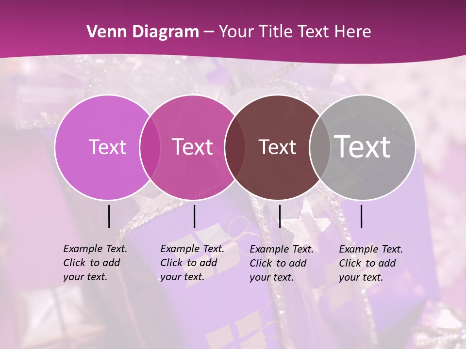 Paper Xmas Purple PowerPoint Template
