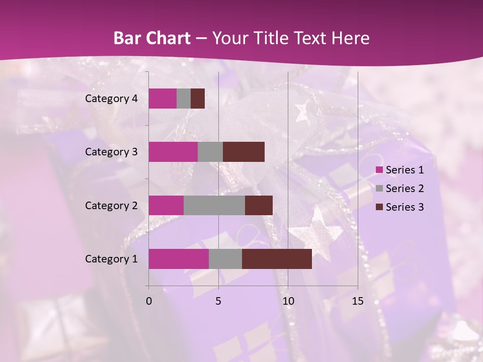 Paper Xmas Purple PowerPoint Template
