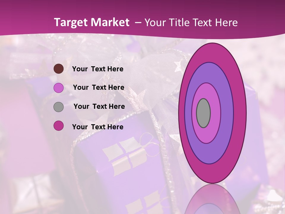 Paper Xmas Purple PowerPoint Template