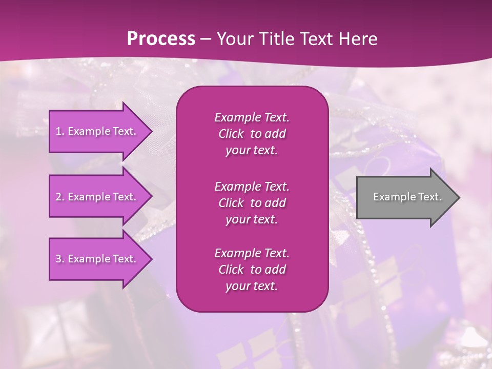 Paper Xmas Purple PowerPoint Template